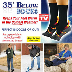 35 below socks as seen on tv socks