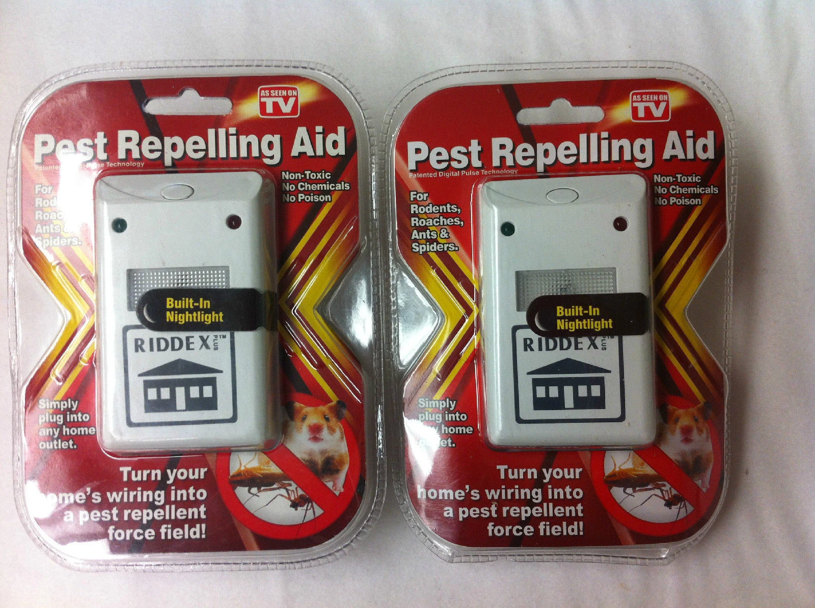 2 pk riddex pest repelling aid
